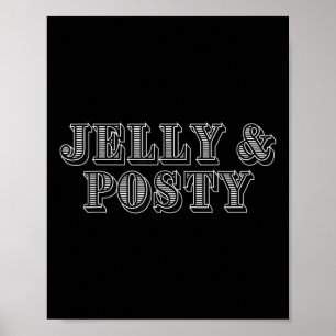 Jelly& PostLand Music För manar för kvinnor Poster