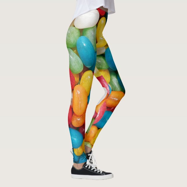 Jelly Bean Candies Colorful Leggings (Höger)