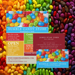 Jelly Bean Candy, Konfektyrvaror Advert Flygblad