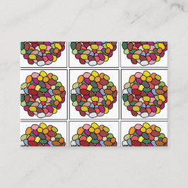 Jelly Bean Colorful Jelly Bean Visitkort