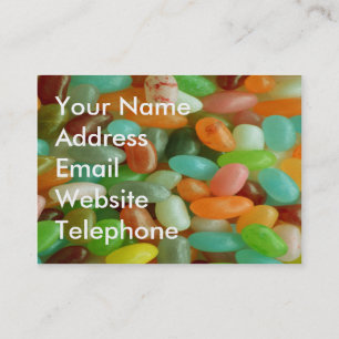 Jelly Bean grönt Visitkort