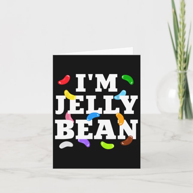 Jelly Bean Halloween Candy Costume Kort (Framsida)
