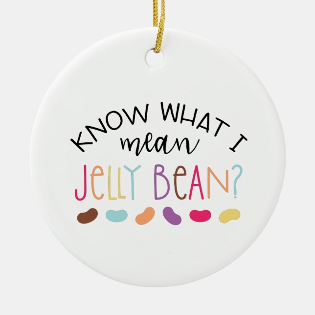 Jelly Bean Julgransprydnad Keramik (Framsidan)