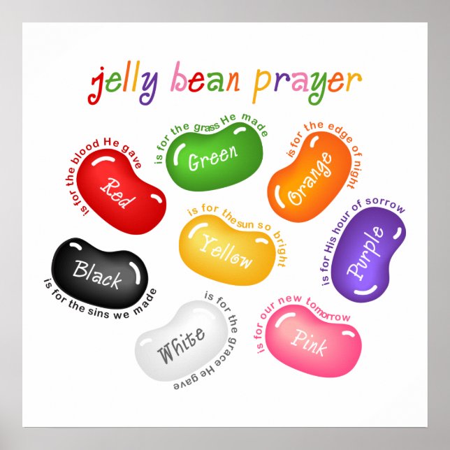 Jelly Bean Prayer Poster Skriv ut (Framsidan)