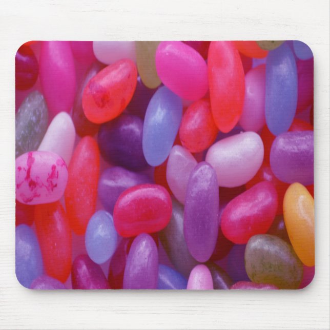 Jelly Bean rosa och blue Musmatta (Framsidan)