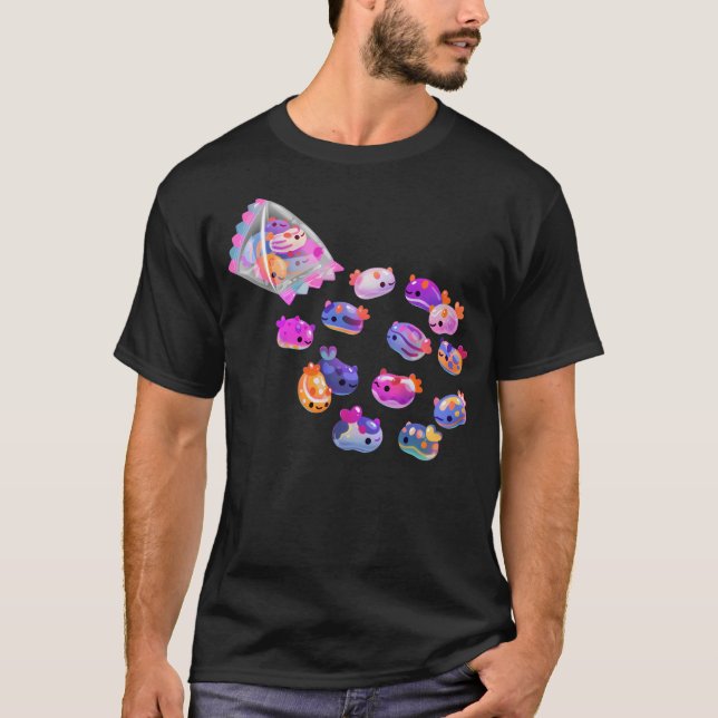 Jelly Bean Sea Slug T Shirt (Framsida)