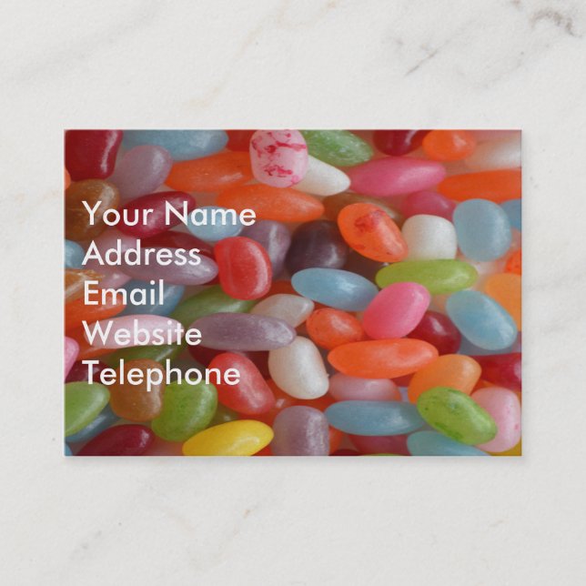 Jelly Bean Visitkort (Framsida)