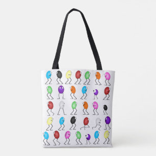 Jelly Beans Allover Tote Bag Tygkasse