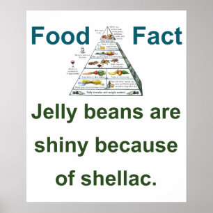 Jelly Beans är shiny på grund av Shellac - föda F Poster
