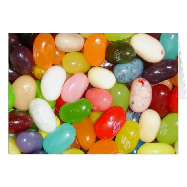 Jelly Beans Hälsningskort (Framsidan Horizontal)