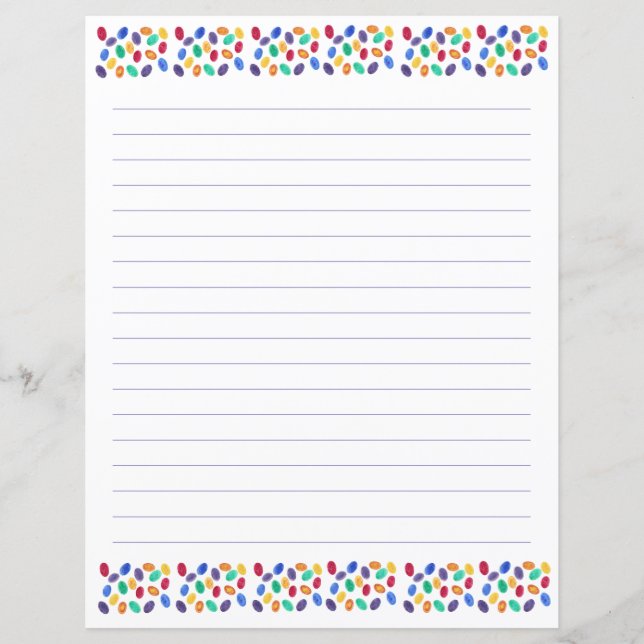 Jelly Beans Lining Stationery (Framsida)