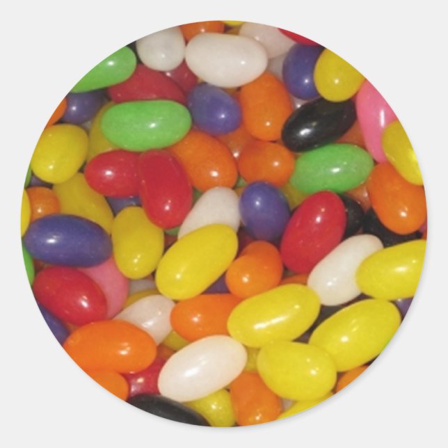 Jelly Beans Runt Klistermärke (Framsida)