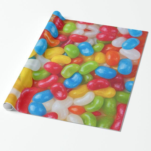 Jelly Beans Wrapping Papper Presentpapper (Utrullad)