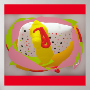 Jelly Candy Sweet Baby Hug Kärlek Soft Cushion Poster