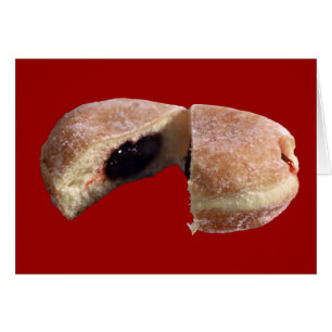 Jelly Filled Donut Hälsningskort