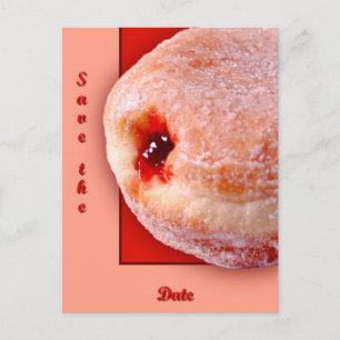 Jelly Filled Donut Meddelande Vykort