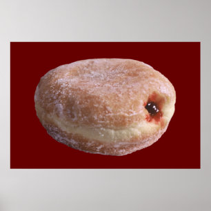 Jelly Filled Donut Poster