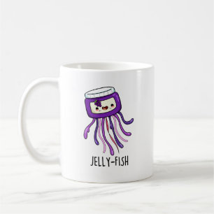 Jelly-fish Funny Jelly Burk Pun Kaffemugg