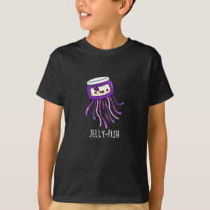 Jelly-fish Funny Jelly Burk Pun Mörk BG T Shirt