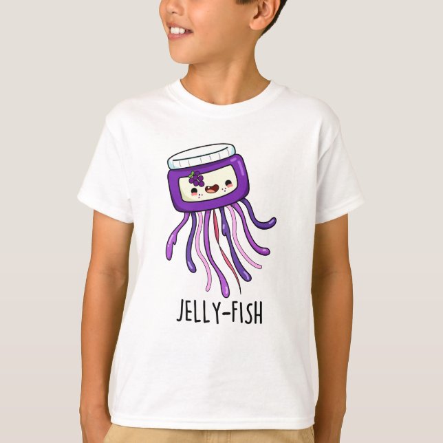 Jelly-fish Funny Jelly Burk Pun T Shirt (Framsida)