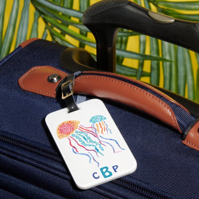 Jelly fish Luggage Tag Bagagebricka (Framsida Insitu 1)