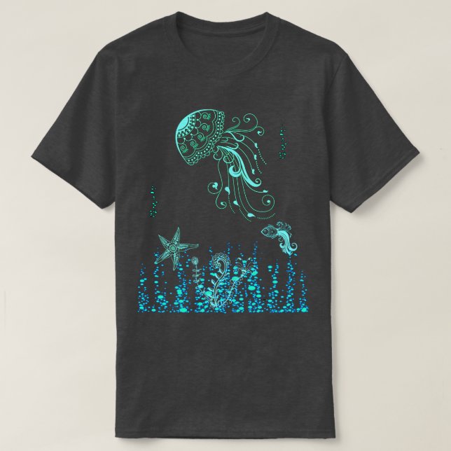 Jelly Fish Ocean T Shirt (Design framsida)