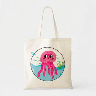 Jelly Fish Tote Bag Tygkasse
