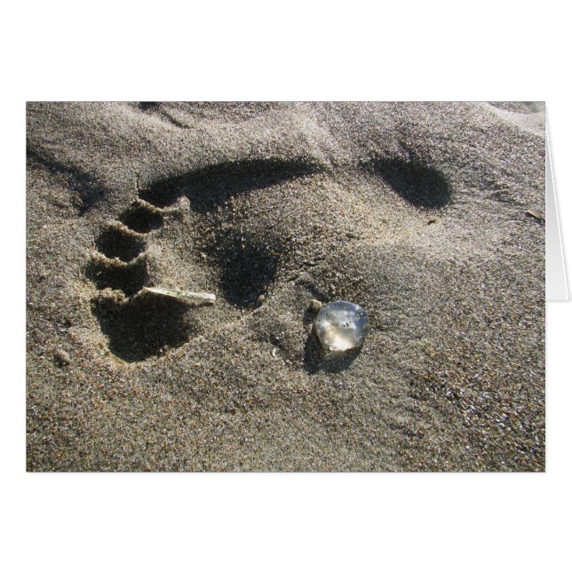 Jelly Foot Hälsningskort (Framsidan Horizontal)