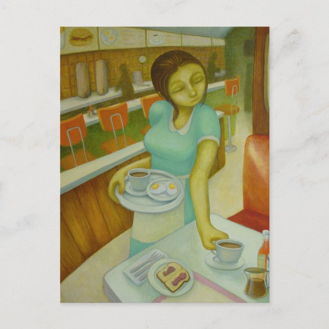 &Jelly för middag Eggs-popup Vykort (Framsida)