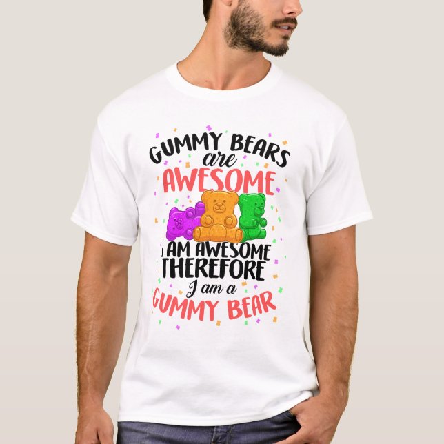 Jelly Gummies T-shirt Soft Sugar Candy Fruktig (Framsida)
