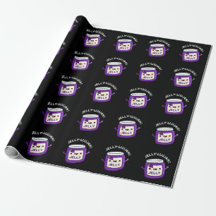 Jelly-llujah Funny Jelly Pun Mörk BG Presentpapper