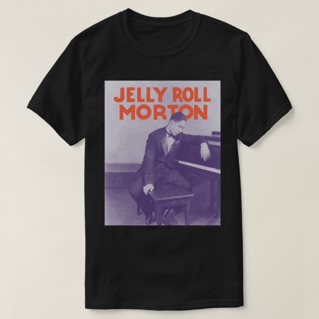 Jelly Roll Morton Art T Shirt (Design framsida)