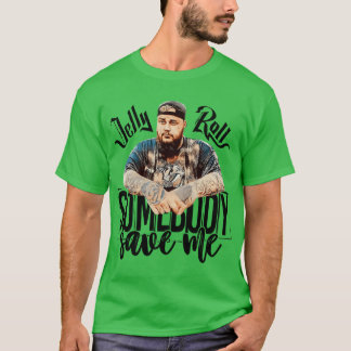 Jelly Roll Somebody Save Me Vintage pojke T Shirt