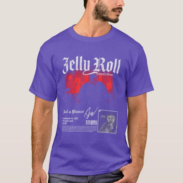 Jelly Roll Vintage pojkgåva T Shirt (Framsida)