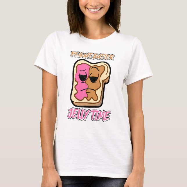 Jelly Time PBj Toast Bread for Cute Peanut Butter  T Shirt (Framsida)