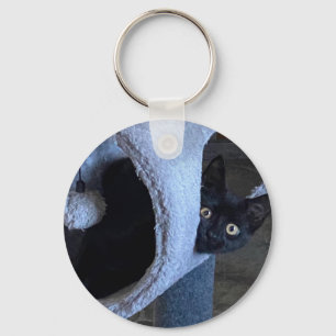 Jellyaböna - Svarta Räddingen Kattunge Nyckelring