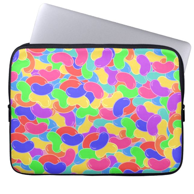Jellybeans överallt laptop sleeve (Framsidan)