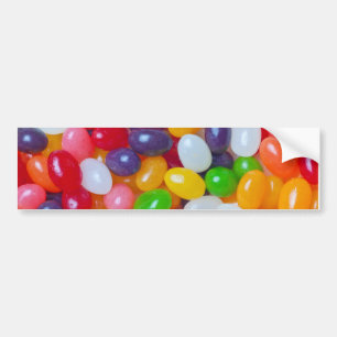Jellybeansbakgrund - påskgelébönor bildekal
