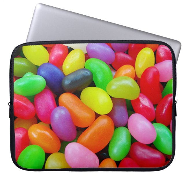 Jellybeanslaptop sleeve (Framsidan)