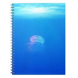 Jellyfish-698521 SEA CREATURE ANIMALS BLUE OCEAN Anteckningsbok