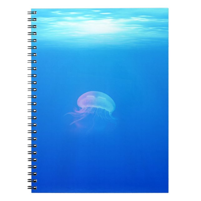 Jellyfish-698521 SEA CREATURE ANIMALS BLUE OCEAN Anteckningsbok (Framsidan)