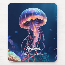 jellyfish art, white script name and extra text musmatta