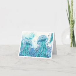 Jellyfish | Captivating Grace Note Card Anteckningskort