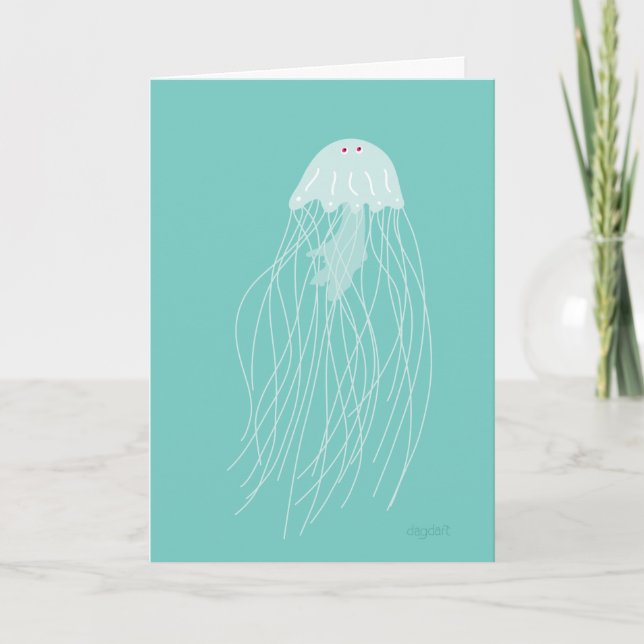 Jellyfish Card Helgkort (Framsida)