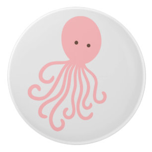 Jellyfish Ceramic pull Knopp