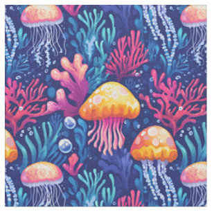 Jellyfish & Coral Reef Tyg