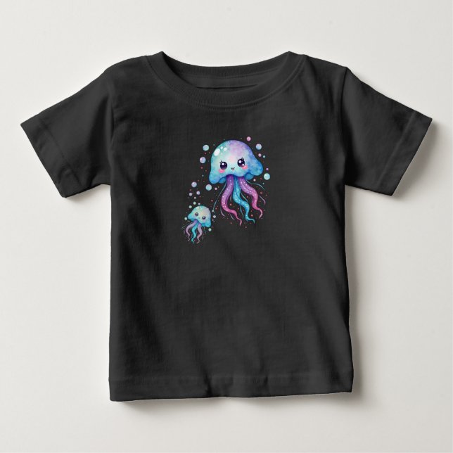 Jellyfish Cute Kawaii T Shirt (Framsida)
