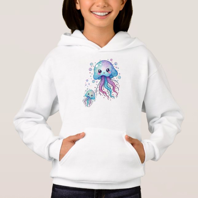 Jellyfish Cute Kawaii T Shirt (Framsida)