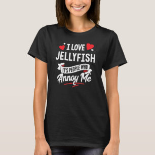 Jellyfish Design I Kärlek T Shirt