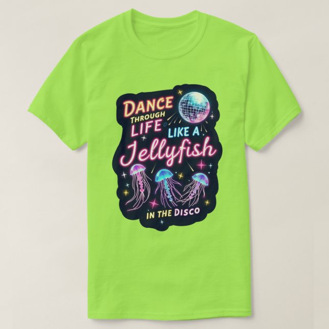 Jellyfish Disco Dance T-Shirt (Design framsida)